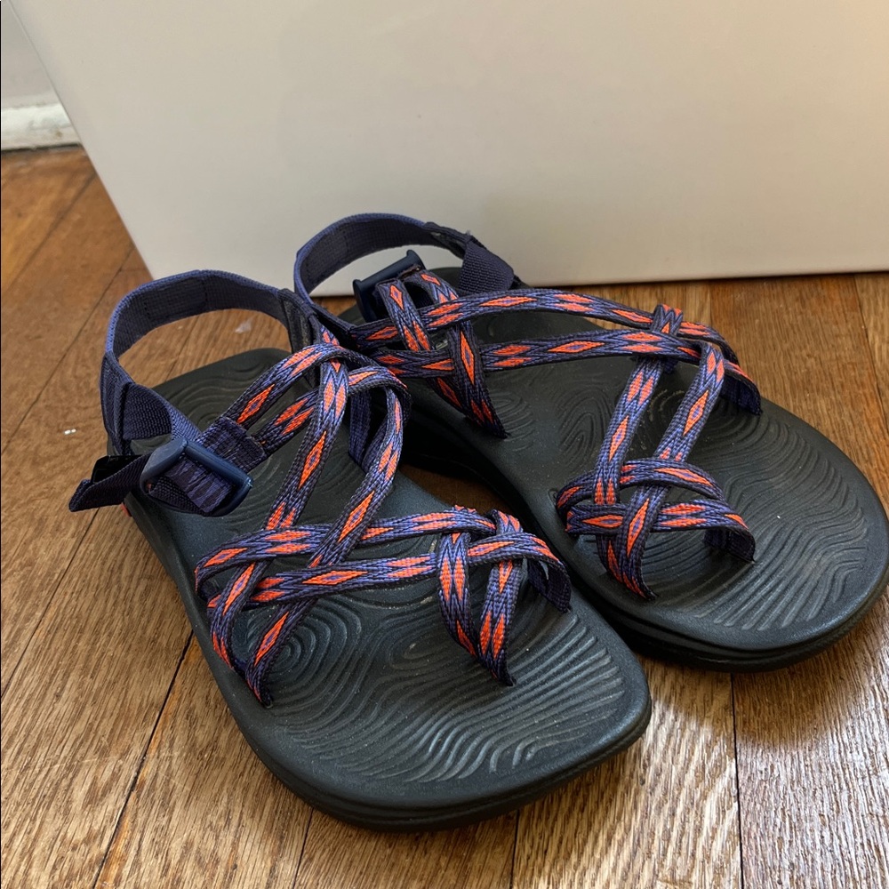 Chacos ZX1 Dual Double Strap Classic Sandals Gorpcore Women’s 7 Burst Blue Red